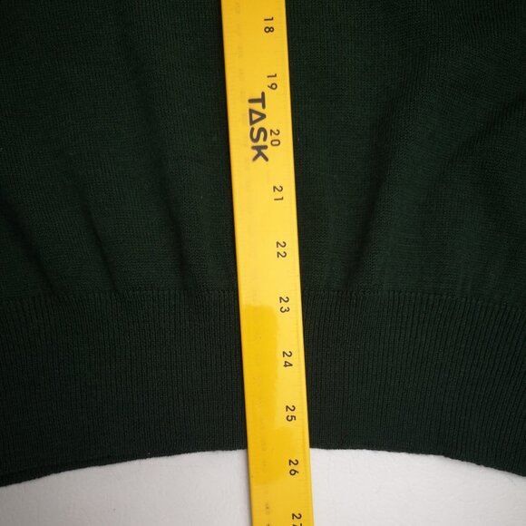 Antels Ladies Size 1X Dark Green Made in Hong Kong Mock Neck Sweater - Picture 8 of 9